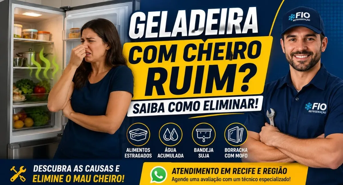 Geladeira com cheiro ruim: causas e como eliminar