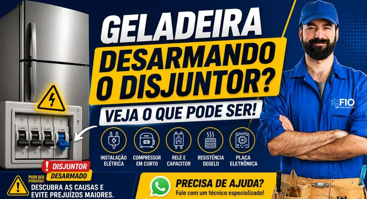 Geladeira desarmando o disjuntor: possíveis causas