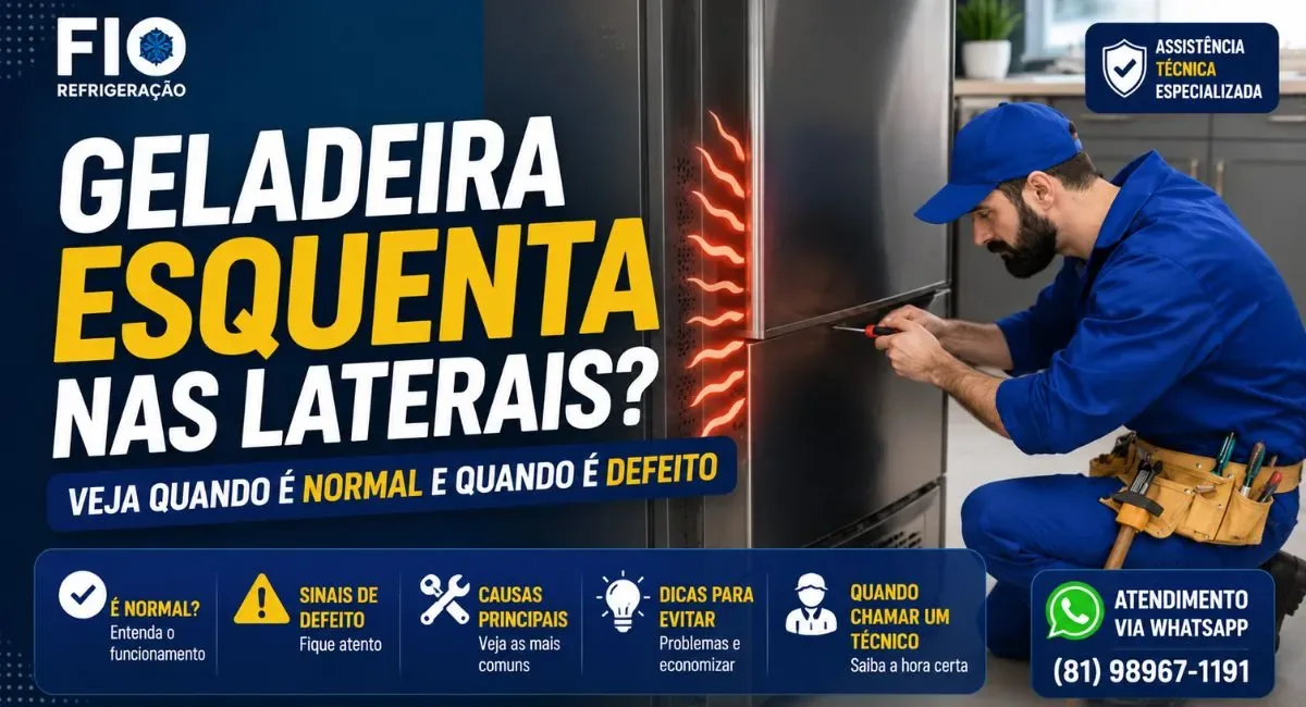 Geladeira esquenta nas laterais: é normal ou defeito?