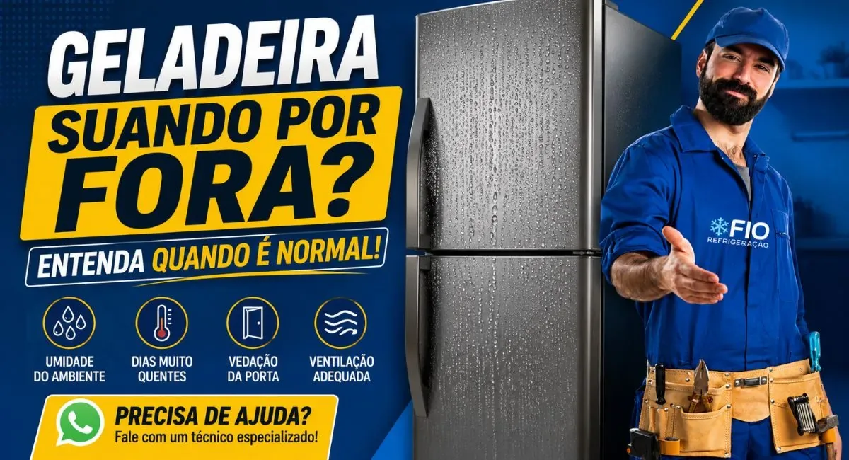 Geladeira suando por fora: quando é normal?