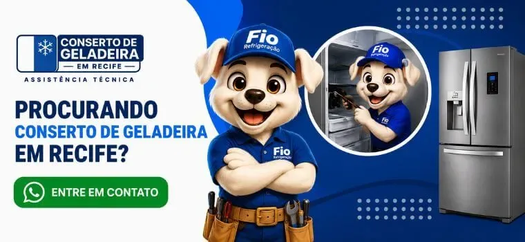 Solicite atendimento para conserto de geladeira em Recife pelo WhatsApp